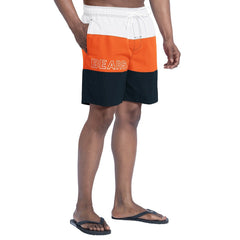 Chicago Bears G-III Sports by Carl Banks Sunrise Volley Swim Shorts Navy/Orange