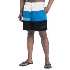 Carolina Panthers G-III Sports by Carl Banks Sunrise Volley Swim Shorts Black/Blue