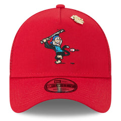 Los Angeles Angels New Era 2025 Big League Chew A-Frame 9FORTY Adjustable Trucker Hat - Red - New Era Discount