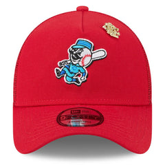 Cincinnati Reds New Era 2025 Big League Chew A-Frame 9FORTY Adjustable Trucker Hat - Red - New Era on Sale