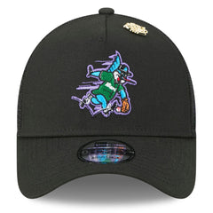 Miami Marlins New Era 2025 Big League Chew A-Frame 9FORTY Adjustable Trucker Hat - Black - New Era Sale