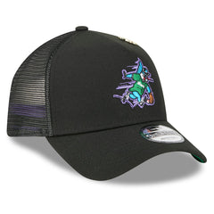 Miami Marlins New Era 2025 Big League Chew A-Frame 9FORTY Adjustable Trucker Hat - Black - New Era Sale