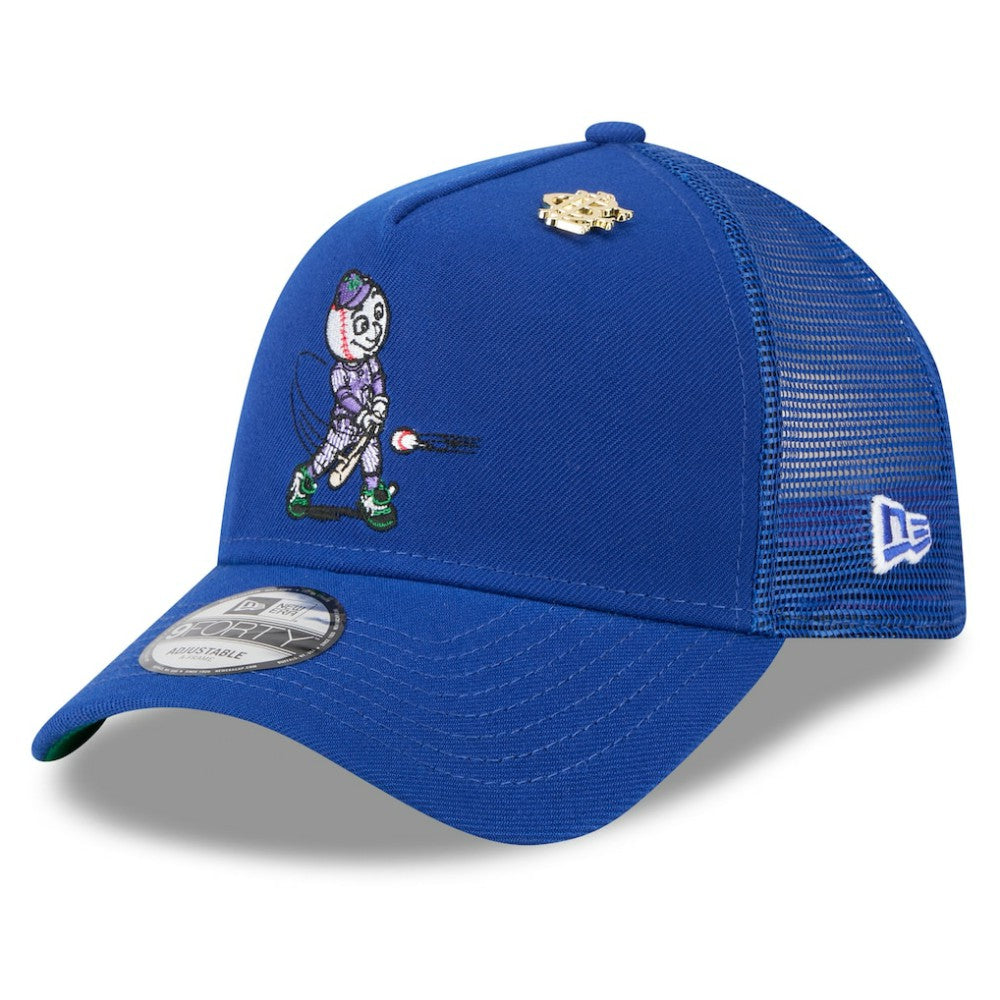 New York Mets New Era 2025 Big League Chew A-Frame 9FORTY Adjustable Trucker Hat - Royal - New Era Lifestyle