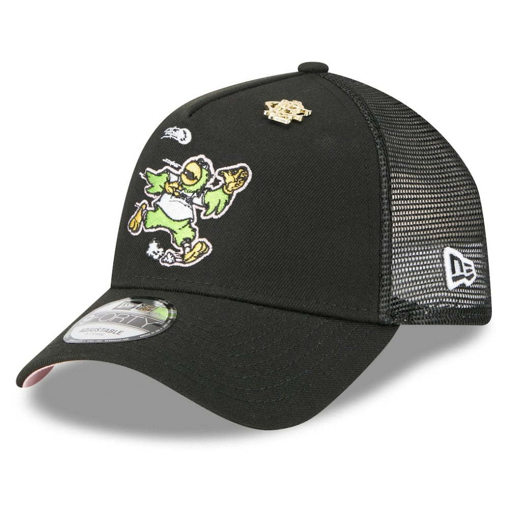 Pittsburgh Pirates New Era 2025 Big League Chew A-Frame 9FORTY Adjustable Trucker Hat - Black - New Era Sale