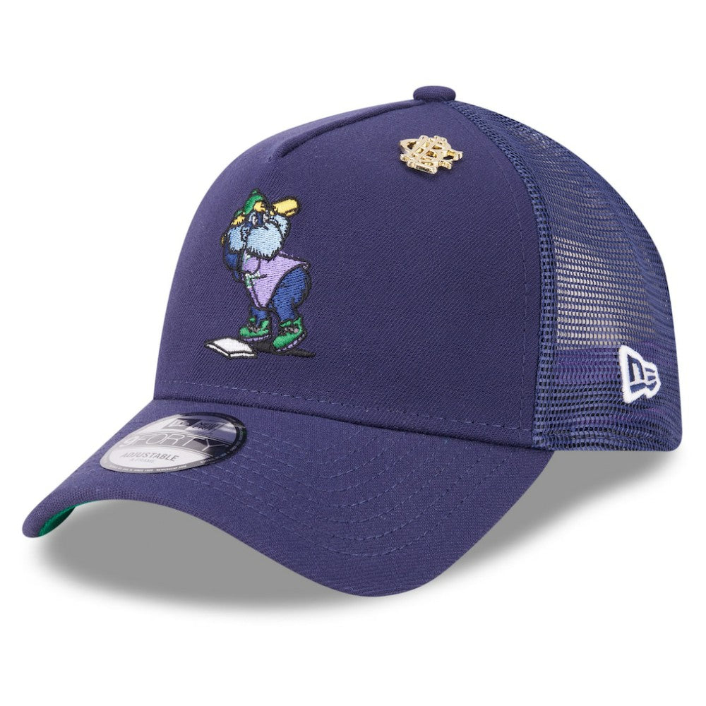 Tampa Bay Rays New Era 2025 Big League Chew A-Frame 9FORTY Adjustable Trucker Hat - Navy - New Era on Sale