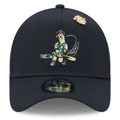 Atlanta Braves New Era 2025 Big League Chew A-Frame 9FORTY Adjustable Trucker Hat - Navy - New Era Discount