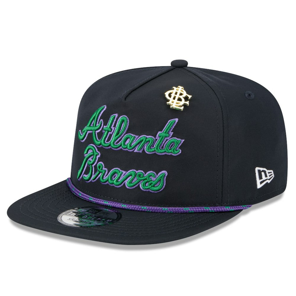 Atlanta Braves New Era 2025 Big League Chew Golfer Snapback Hat - Navy - New Era Discount