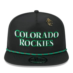 Colorado Rockies New Era 2025 Big League Chew Golfer Snapback Hat - Black - New Era Discount