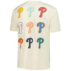 Philadelphia Phillies New Era Ransom Note Oversized T-Shirt - Cream - New Era Lifestyle