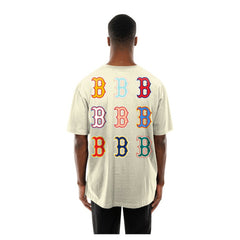 Boston Red Sox New Era Ransom Note Oversized T-Shirt - Cream - New Era Lifestyle