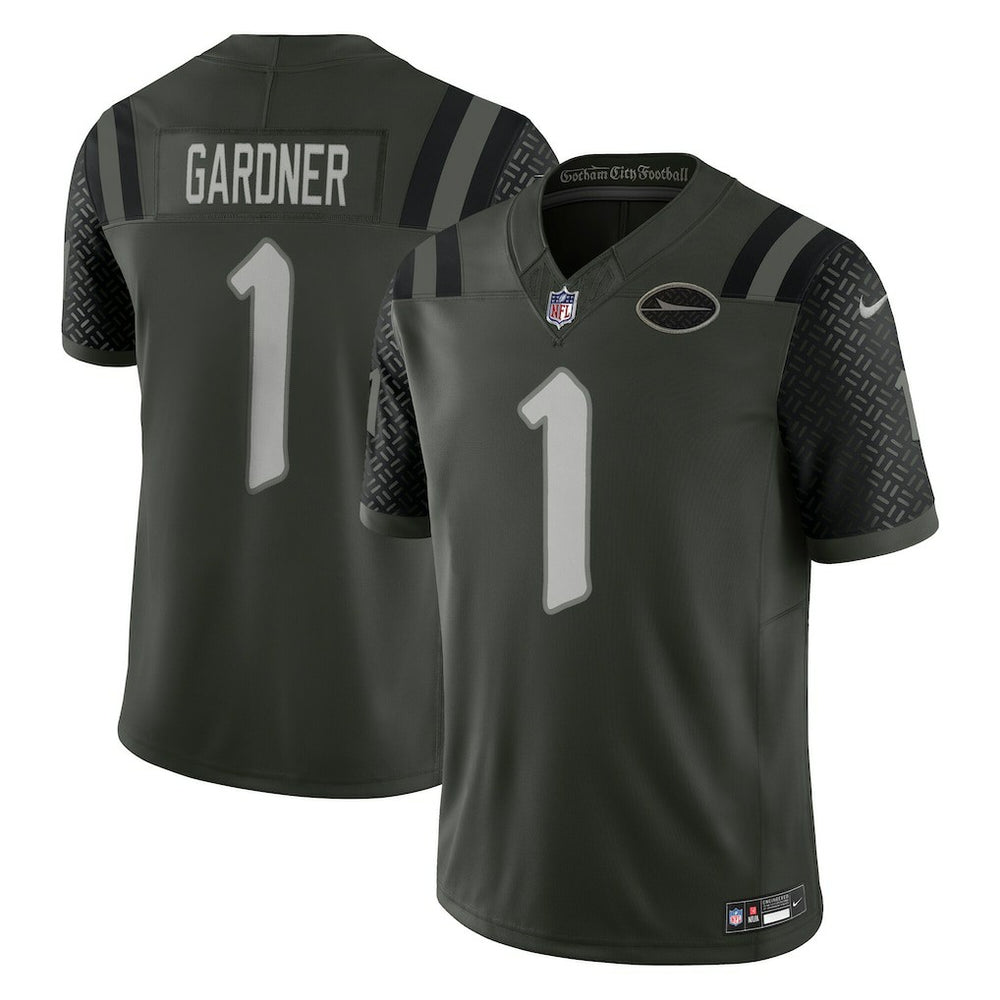 Nike Ahmad Sauce Gardner New York Jets 2025 Rivalries Collection Limited Jersey Gotham Green