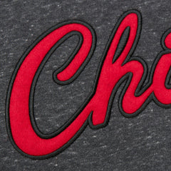 Chicago Bulls Hardwood Classics Blackout Collection Snow Washed Pullover Sweatshirt Black