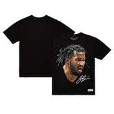 Jalen Brunson NBA Unisex Real Big Face Player T-Shirt Black | Mitchell & Ness for sale