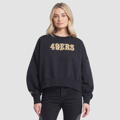Nike San Francisco 49ers Women's 2025 Rivalries Collection Oversized Phoenix Fleece Sweatshirt Black