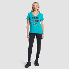 Nike Miami Dolphins Women's 2025 Rivalries Collection Slub Dri-FIT T-Shirt Turbo Green