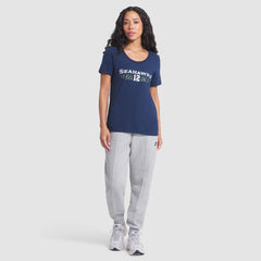 Nike Seattle Seahawks Women's 2025 Rivalries Collection Slub Dri-FIT T-Shirt College Navy