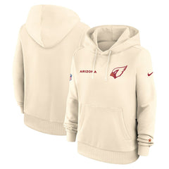 Nike Arizona Cardinals Women's 2025 Rivalries Collection Standard Issue Sideline Dri-FIT Hoodie Natural