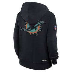Nike Miami Dolphins Women's 2025 Rivalries Collection Standard Issue Sideline Dri-FIT Hoodie Pitch Blue