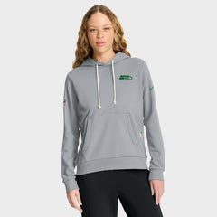 Nike Seattle Seahawks Women's 2025 Rivalries Collection Standard Issue Sideline Dri-FIT Hoodie Wolf Gray