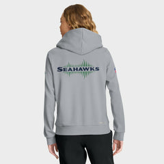 Nike Seattle Seahawks Women's 2025 Rivalries Collection Standard Issue Sideline Dri-FIT Hoodie Wolf Gray