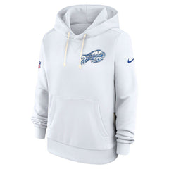 Nike Buffalo Bills Women's 2025 Rivalries Collection Standard Issue Sideline Dri-FIT Hoodie White