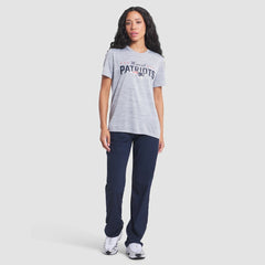 Nike New England Patriots Women's 2025 Rivalries Collection Sideline Velocity Dri-FIT T-Shirt Silver
