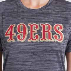 Nike San Francisco 49ers Women's 2025 Rivalries Collection Sideline Velocity Dri-FIT T-Shirt Heather Charcoal