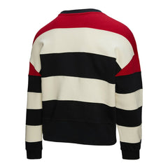 Atlanta Braves Mitchell & Ness Women's Cooperstown Collection Blocked Fleece Pullover Sweatshirt- Red/Black - Mitchell & Ness Discount