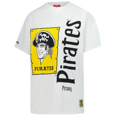 Pittsburgh Pirates Mitchell & Ness Women's Cooperstown Collection Boyfriend T-Shirt - White - Mitchell & Ness Lifestyle