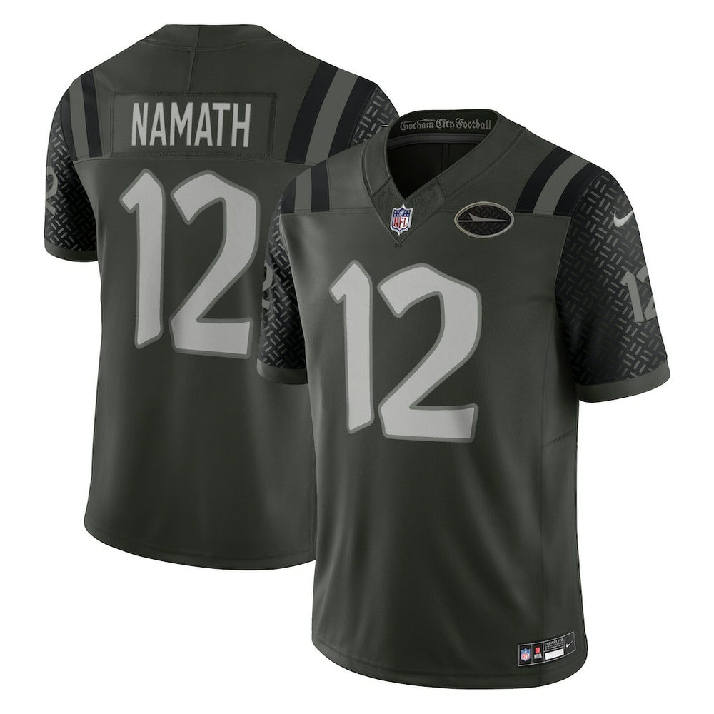 Nike Joe Namath New York Jets 2025 Rivalries Collection Retired Player Limited Jersey Gotham Green
