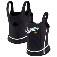 Jacksonville Jaguars WEAR by Erin Andrews Women's Square Neck Tank Top Black