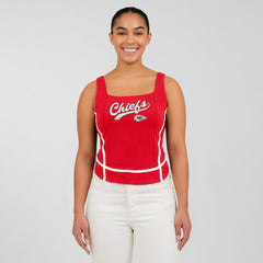 Kansas City Chiefs WEAR by Erin Andrews Women's Square Neck Tank Top Red