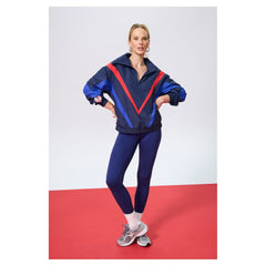 New York Yankees Terez Women's Ripstop Chevron Quarter-Zip Pullover - Navy - MLB Sale