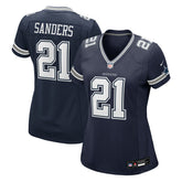 Nike Deion Sanders Dallas Cowboys Women's Team Retired Player Game Jersey Navy