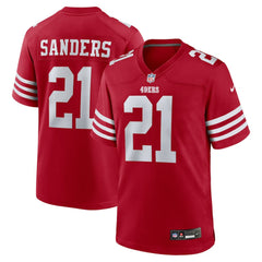 Nike Deion Sanders San Francisco 49ers Team Retired Player Game Jersey Scarlet