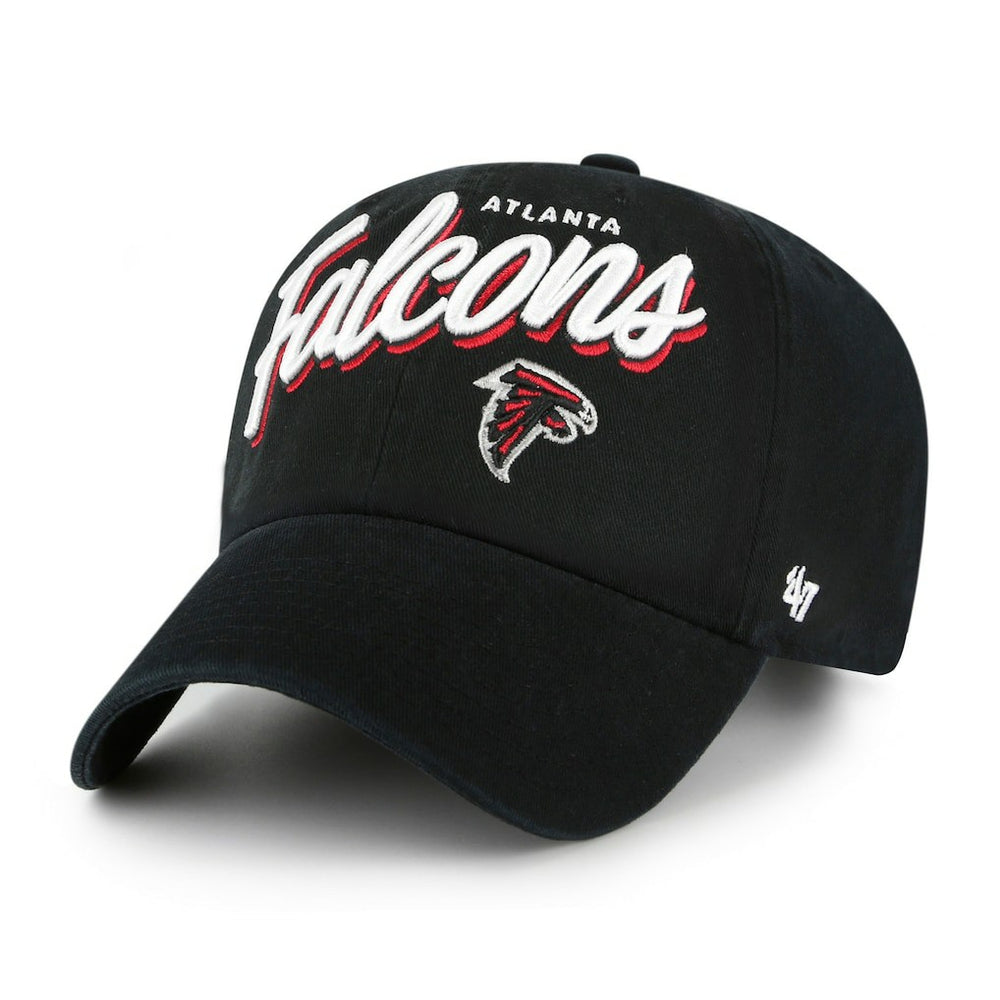 47 brand Atlanta Falcons '47 Women's Ariana Clean Up Adjustable Hat Black