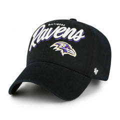 47 brand Baltimore Ravens '47 Women's Ariana Clean Up Adjustable Hat Black