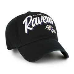 47 brand Baltimore Ravens '47 Women's Ariana Clean Up Adjustable Hat Black