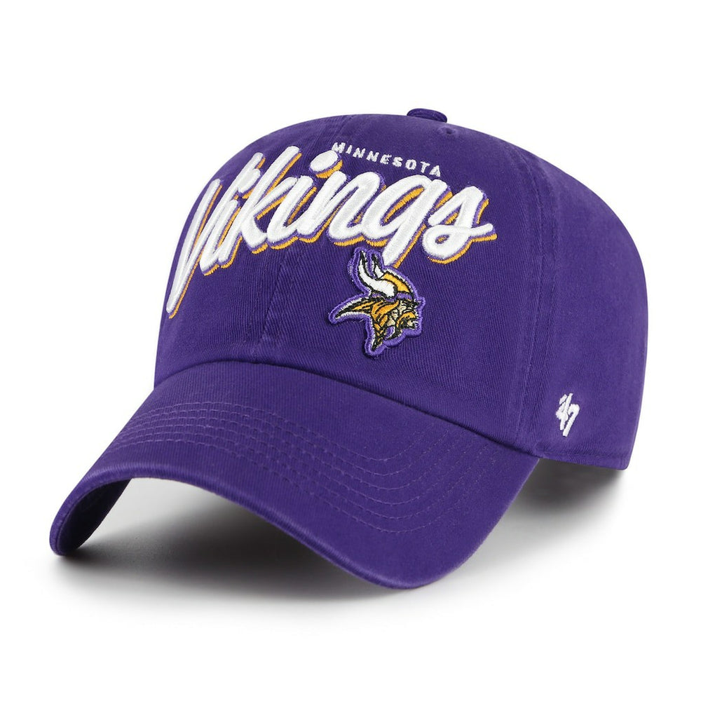 47 brand Minnesota Vikings '47 Women's Ariana Clean Up Adjustable Hat Purple