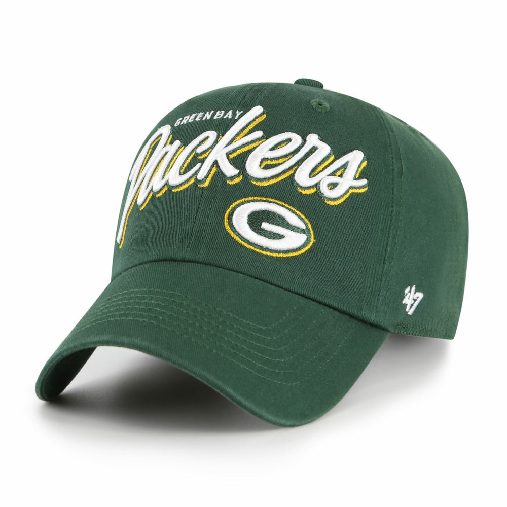 47 brand Green Bay Packers '47 Women's Ariana Clean Up Adjustable Hat Green