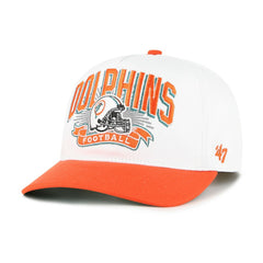 47 brand Miami Dolphins '47 Youth Prime Play Hitch Adjustable Hat White/Orange