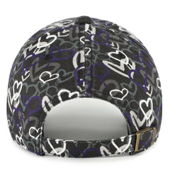 47 brand Baltimore Ravens '47 Girls Youth Mural Clean Up Adjustable Hat Black