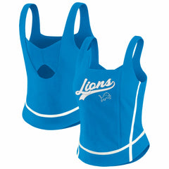 Detroit Lions WEAR by Erin Andrews Women's Square Neck Tank Top Blue