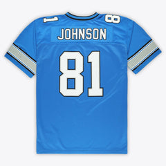 Mitchell & Ness Calvin Johnson Detroit Lions Big & Tall 2007 Legacy Retired Player Jersey Blue