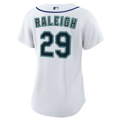 Cal Raleigh Seattle Mariners Nike Women's Home Replica Jersey - White - Nike Discount