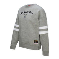New York Rangers Mitchell & Ness Women's Logo Lightweight Pullover Sweatshirt - Heather Gray - NHL 202679017