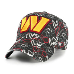 47 brand Washington Commanders '47 Girls Preschool Mural Clean Up Adjustable Hat Black