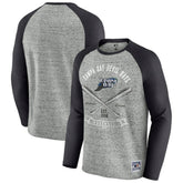 Tampa Bay Rays Darius Rucker Collection by Fanatics Raw Edge Raglan Long Sleeve Baseball T-Shirt - Heather Gray - Fanatics Online
