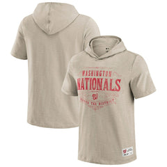 Washington Nationals Darius Rucker Collection by Fanatics Distressed Hoodie T-Shirt - Tan - Fanatics Lifestyle