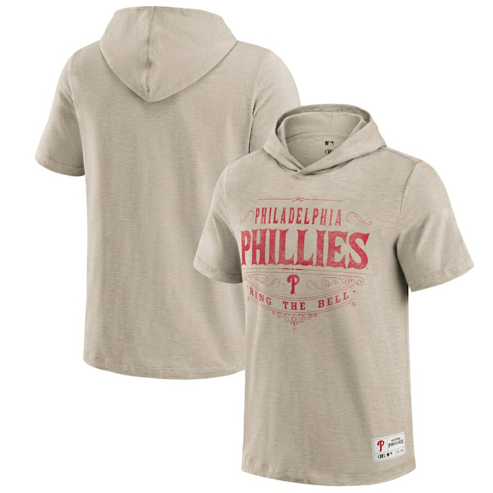 Philadelphia Phillies Darius Rucker Collection by Fanatics Hooded T-Shirt - Tan - Fanatics on Sale